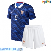 Camisa de time de futebol França Aurelien Tchouameni #8 Replicas 1º Equipamento Infantil Mundo 2026 Manga Curta (+ Calças curtas)